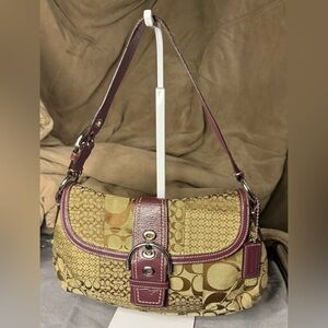 Authentic Coach Soho Y2K  Shoulder Patchwork Signature Bag F12316 Handbag Purse